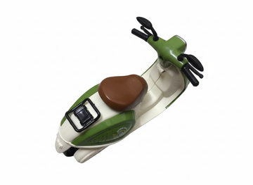 Classic Green & White Toy Scooter/Bike, Extreme Speed Model