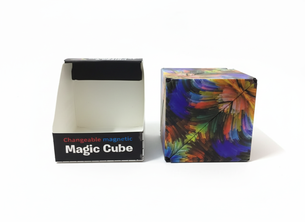 3-Pack Magic Cube Puzzle Collection (Pyraminx & Magnetic Art)