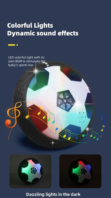 Hover Soccer Ball – Indoor Air Football Toy with Lights & Music