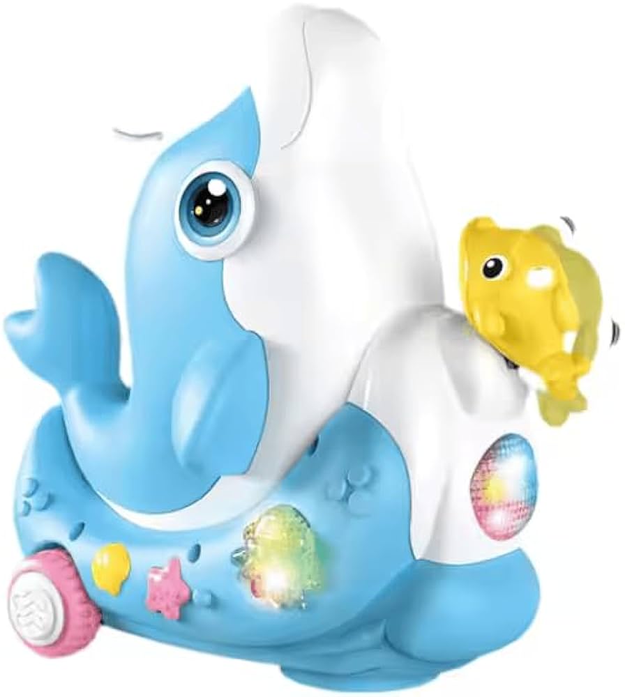 Premium Ball Blowing Dolphin With Music & Lights