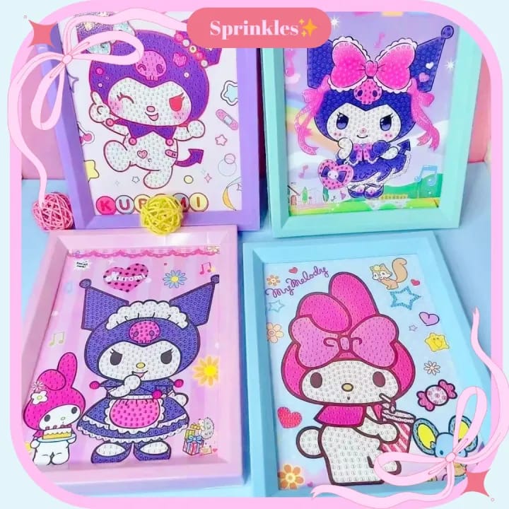 Sanrio 5D Diamond Painting Kit – DIY Full Drill Cartoon Mosaic Set by YUNSHUO