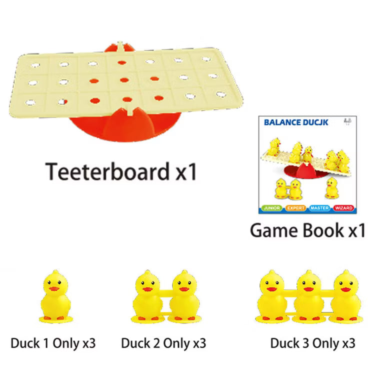 Duck Balance Game – 2-Player Tabletop Balancing Toy for Kids & Families