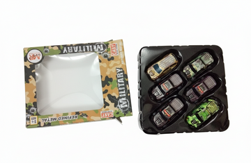 6-Piece Die-Cast Military Vehicle Set for Kids 3+