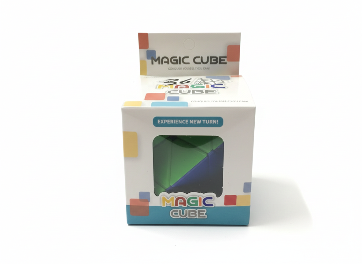 3-Pack Magic Cube Puzzle Collection (Pyraminx &amp; Magnetic Art)