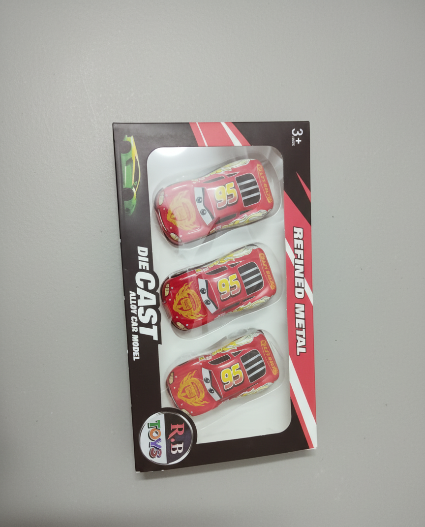 Die-Cast '95' Red Race Car Set (3+)