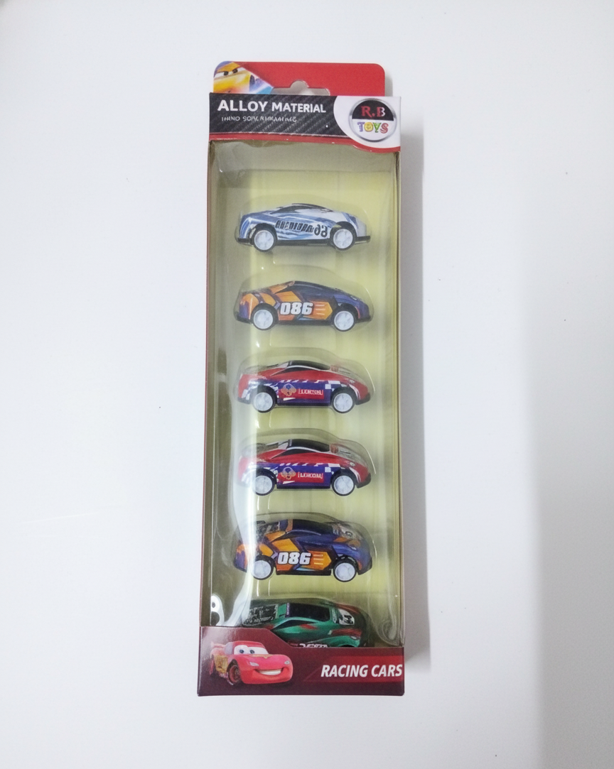 R.B Toys Alloy Material Racing Car Set (6-Pack)