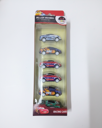 R.B Toys Alloy Material Racing Car Set (6-Pack)