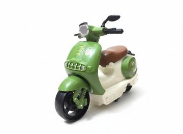 Classic Green &amp; White Toy Scooter/Bike, Extreme Speed Model