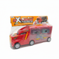 Red Toy Racing Truck in Plastic Packaging