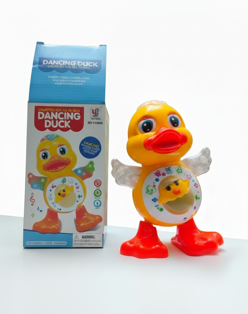 YJTOYS Dancing Yellow Duck Toy, Light &amp; Music