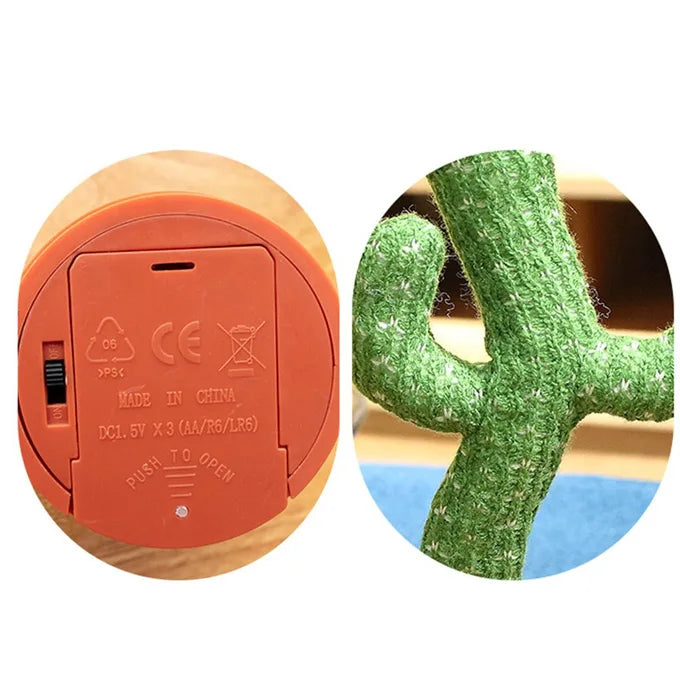 Dancing Cactus Toy – Singing, Talking & Light-Up Fun for Kids