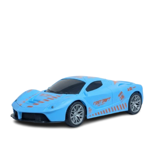 High-Speed Blue R/C Sports Car with Controller - Fast Drift Racing Toy
