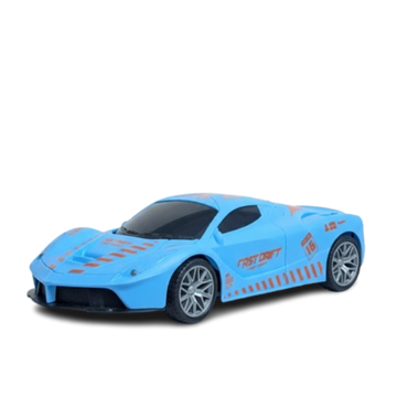 High-Speed Blue R/C Sports Car with Controller - Fast Drift Racing Toy