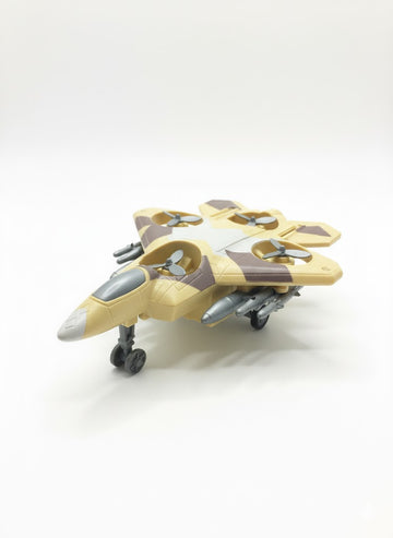 Transforming Desert Camo Stealth Jet Toy - Ultimate Collectible