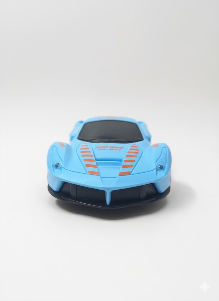 High-Speed Blue R/C Sports Car with Controller - Fast Drift Racing Toy