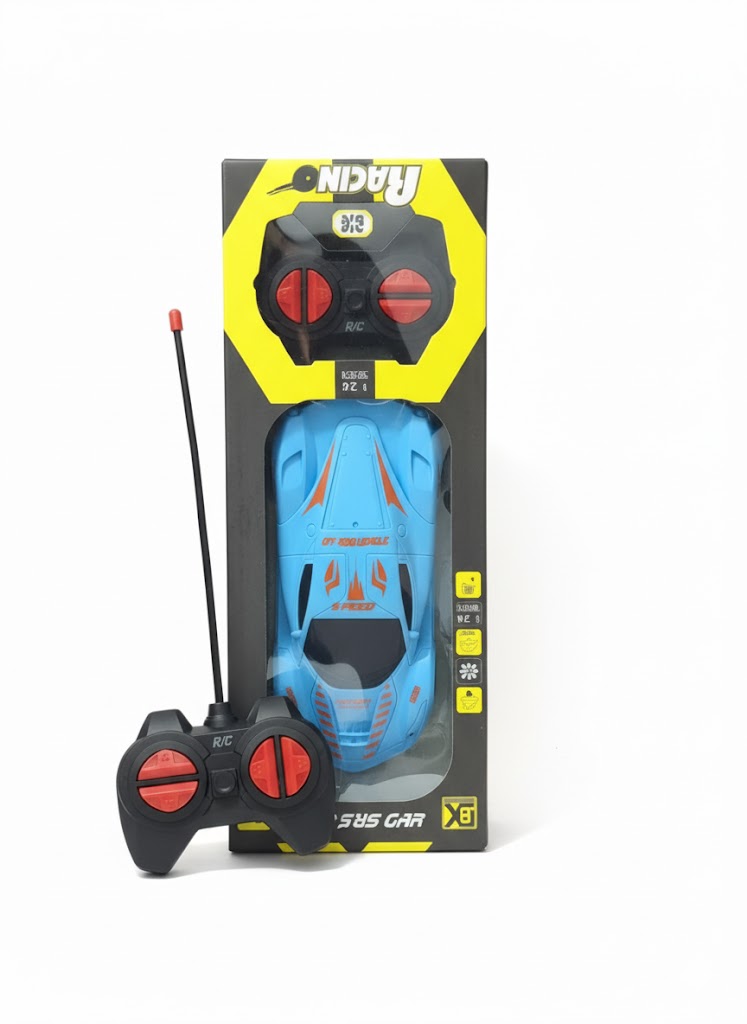 High-Speed Blue R/C Sports Car with Controller - Fast Drift Racing Toy