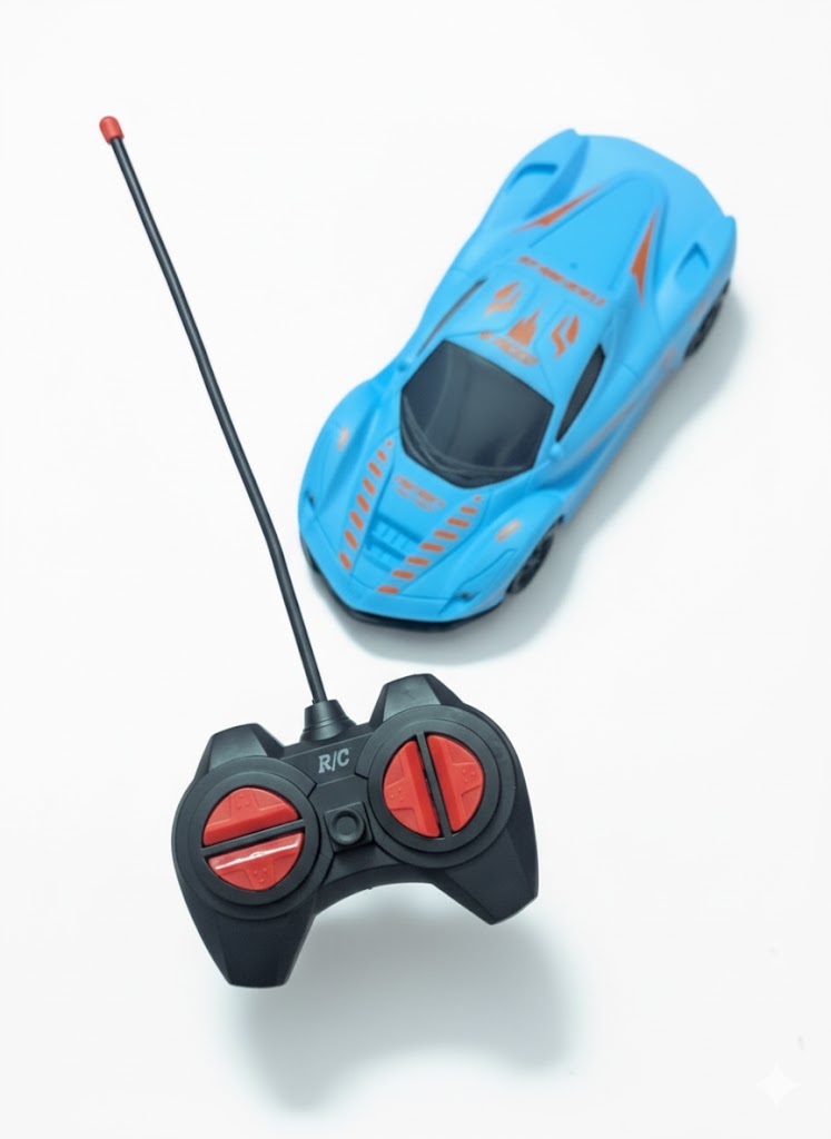 High-Speed Blue R/C Sports Car with Controller - Fast Drift Racing Toy